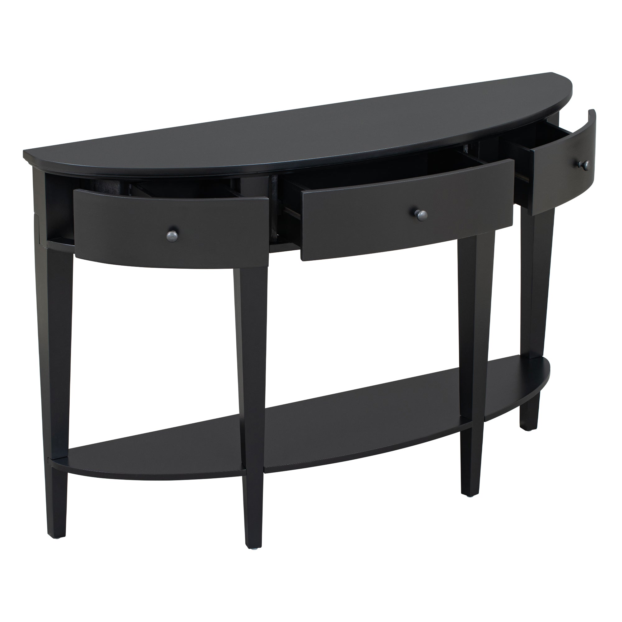 U-Style Modern Curved Console Table
