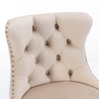 Swivel Velvet Barstools Adjustable Seat Height