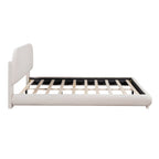 Teddy Fleece Queen Size Upholstered Platform Bed