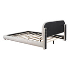 Teddy Fleece Queen Size Upholstered Platform Bed