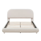 Teddy Fleece Full Size Upholstered Platform Bed