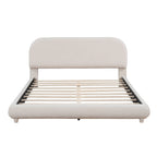Teddy Fleece Queen Size Upholstered Platform Bed