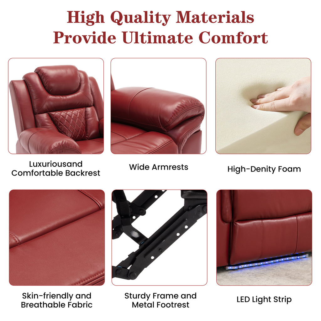 Manual Recliner Loveseat with Hide-Away Storage
