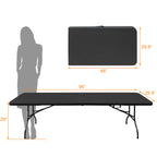8ft Folding Table for Camping, Picnics, and Parties