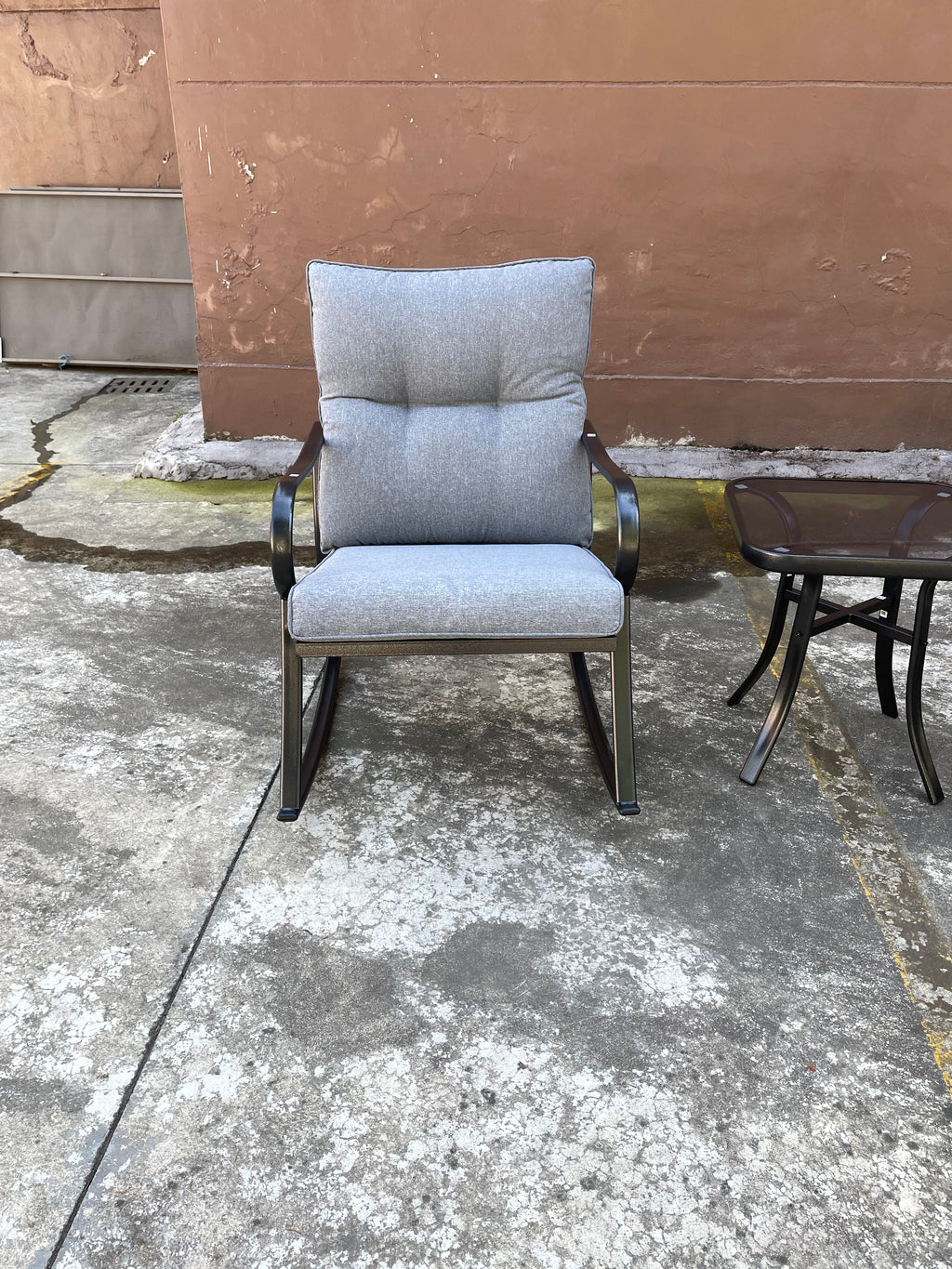 Rocker Set Chair and Teapoy - Medium