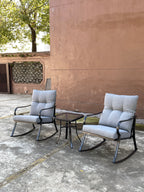 Rocker Set Chair and Teapoy - Medium