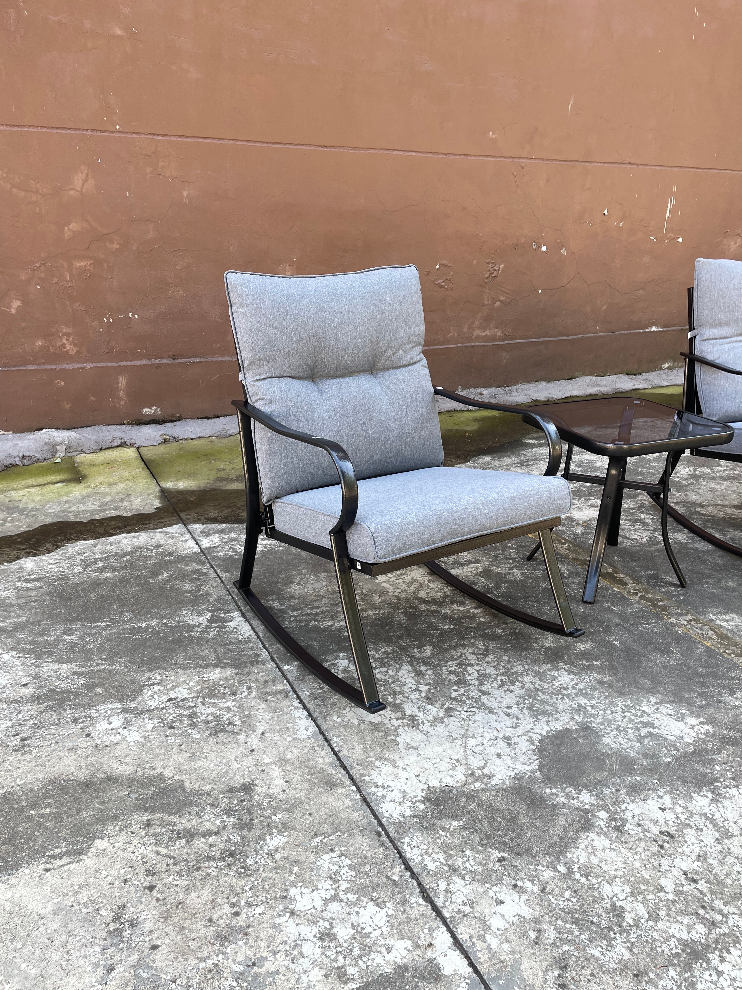 Rocker Set Chair and Teapoy - Medium