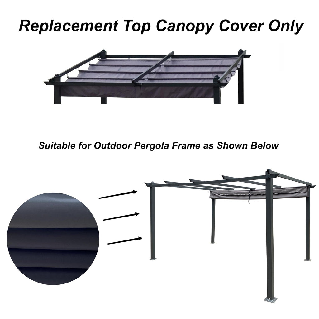 Replacement Canopy Top Fabric for 10x10 Ft Outdoor Patio Pergola