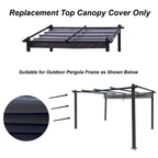 Replacement Canopy Top Fabric for 10x10 Ft Outdoor Patio Pergola