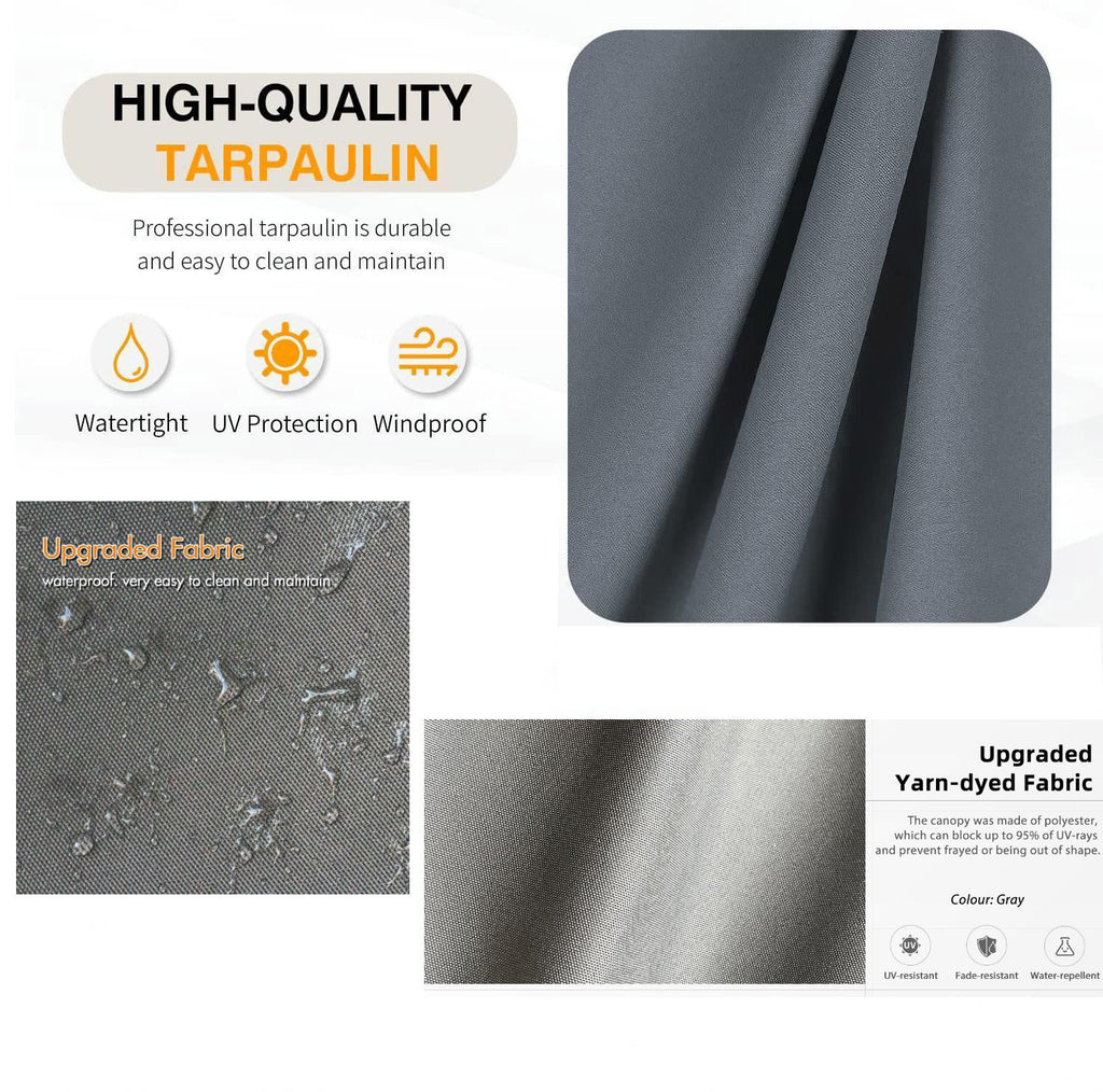Replacement Canopy Top Fabric for 10x10 Ft Outdoor Patio Pergola