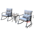 Rocker Set Chair and Teapoy - Medium