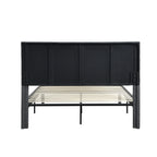 Queen Size Upholstered Platform Bed Frame with Headboard