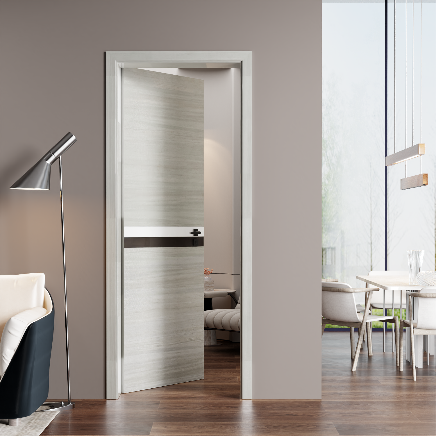 Crazy Elf 36"x80" Melamine Integrated Door Slab