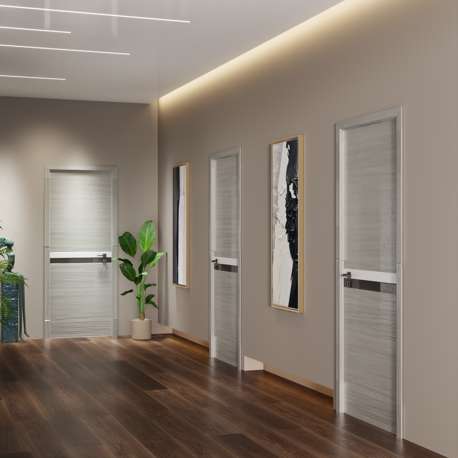 Crazy Elf 36"x80" Melamine Integrated Door Slab