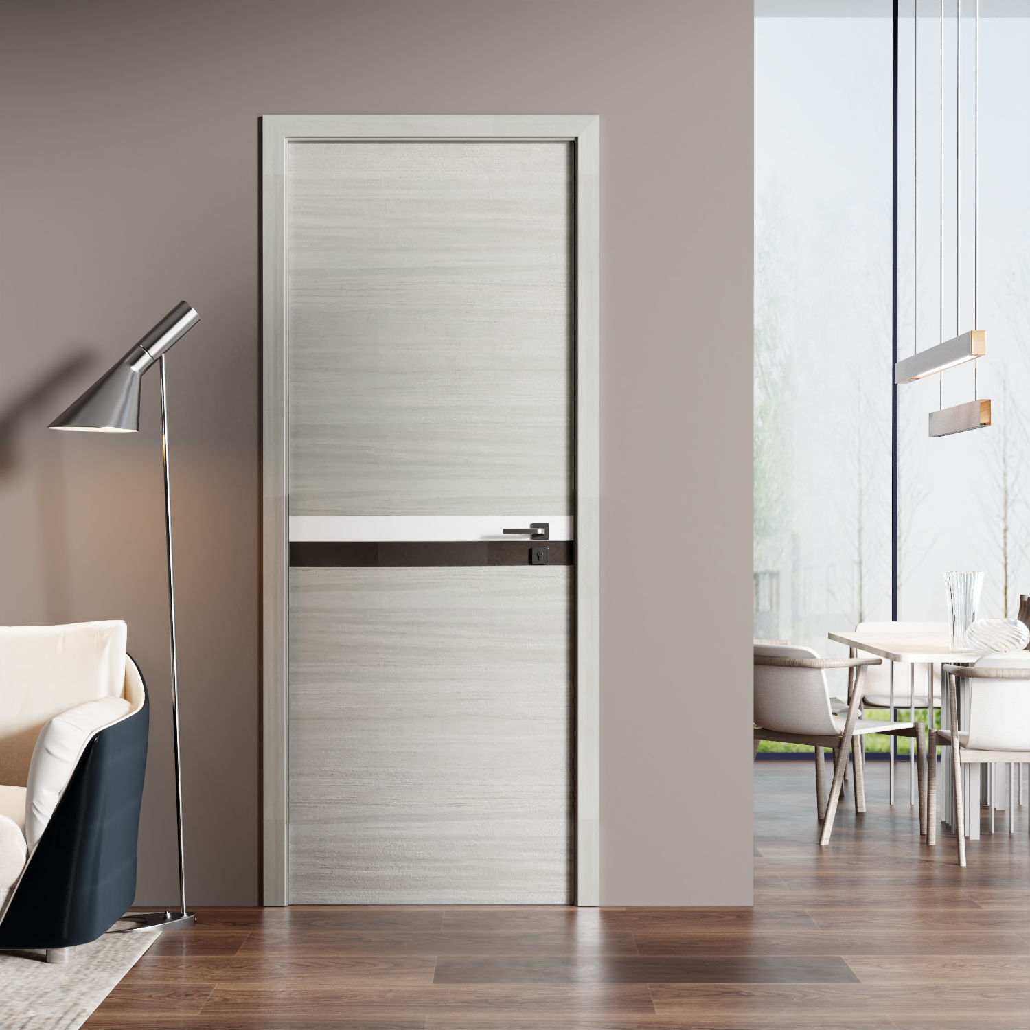Crazy Elf 36"x80" Melamine Integrated Door Slab
