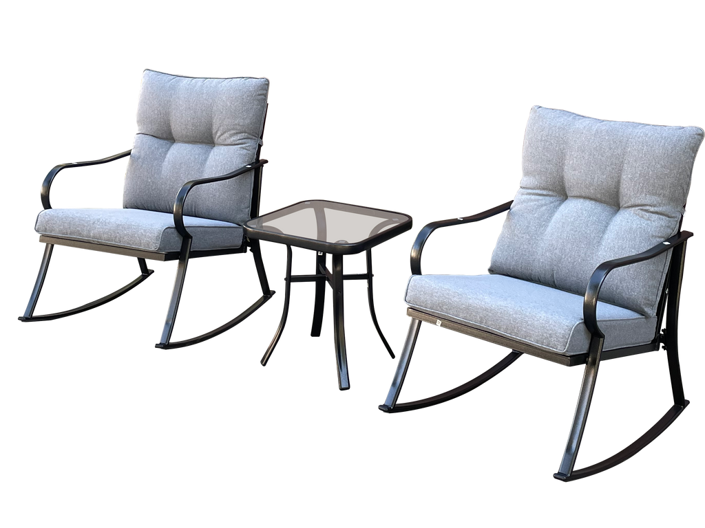 Rocker Set Chair and Teapoy - Medium