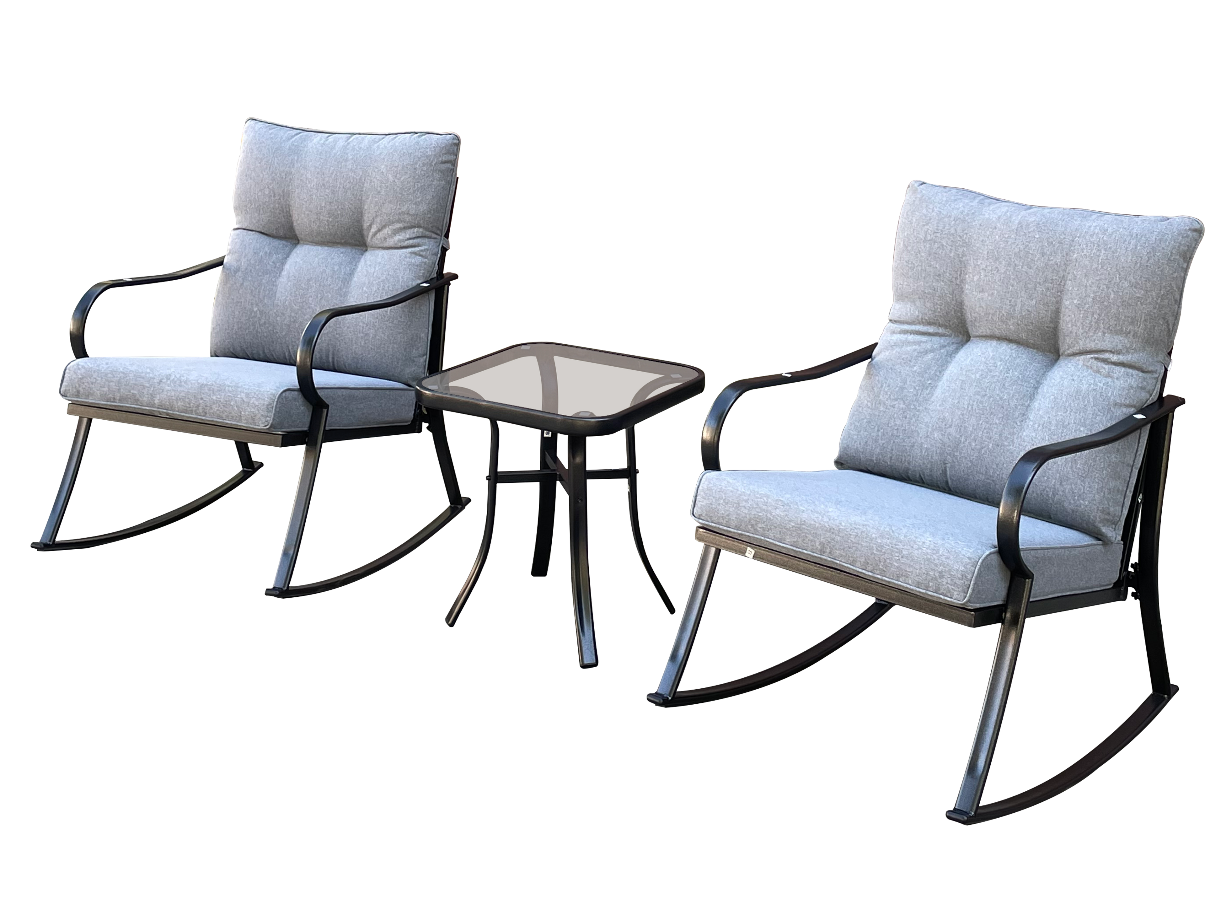 Rocker Set Chair and Teapoy - Medium