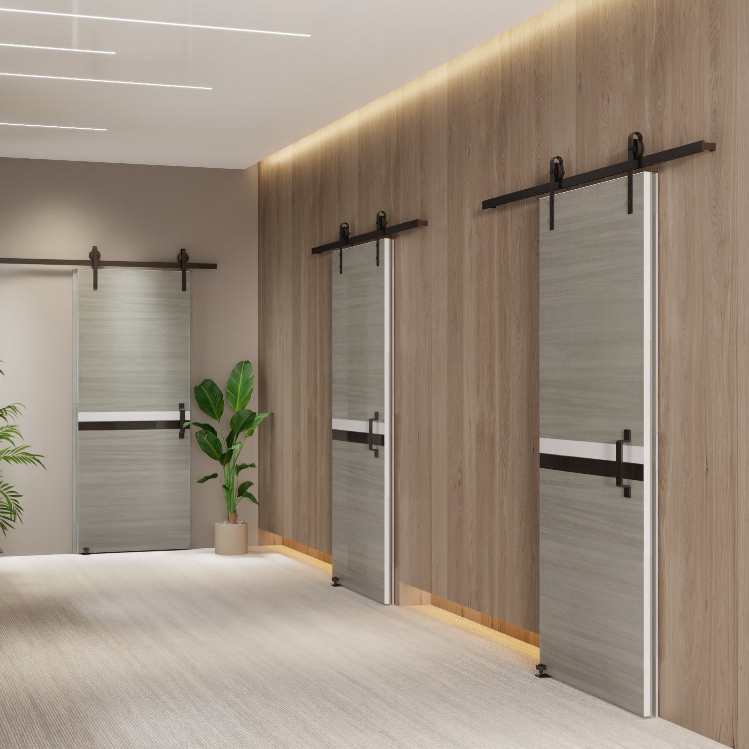 Crazy Elf 36"x80" Melamine Integrated Door Slab
