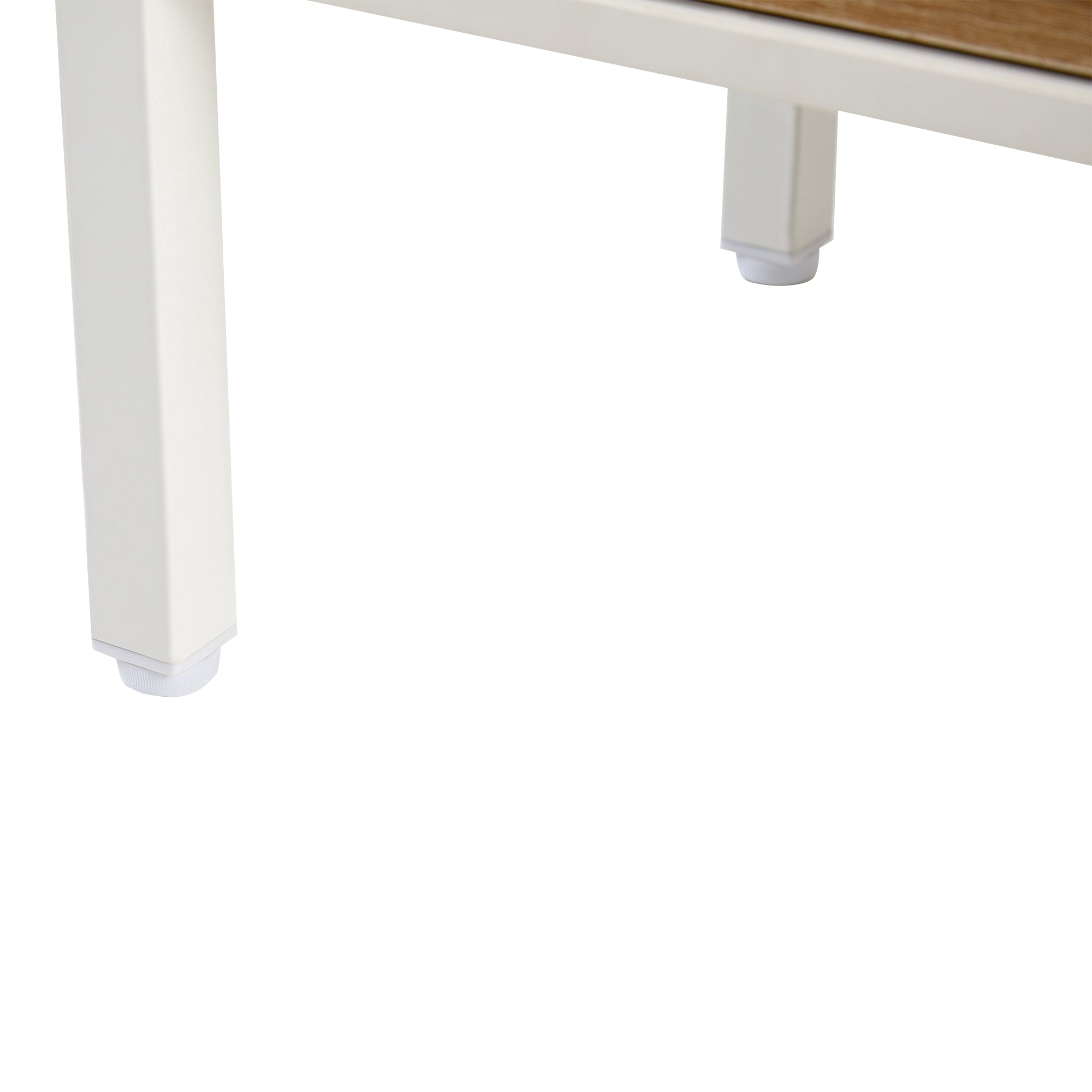 40.16" Rattan Coffee Table with Sliding Door Storage
