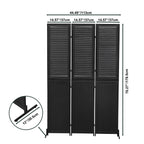 3 Panel Wood Folding Privacy Screen