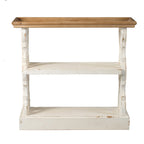 Distressed Wood Shelf with Three Tiers
