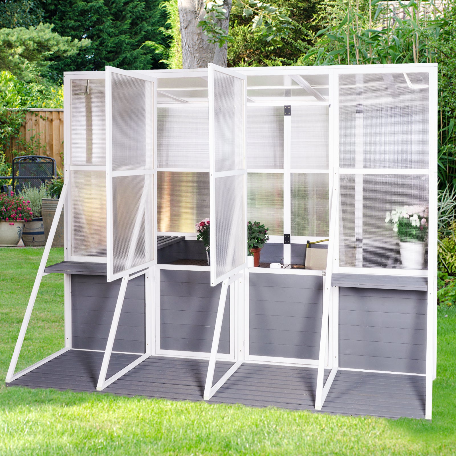 Wooden Lean To Greenhouses for Outdoors