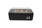 16" H x 42" W Steel Outdoor Fire Pit Table with Lid