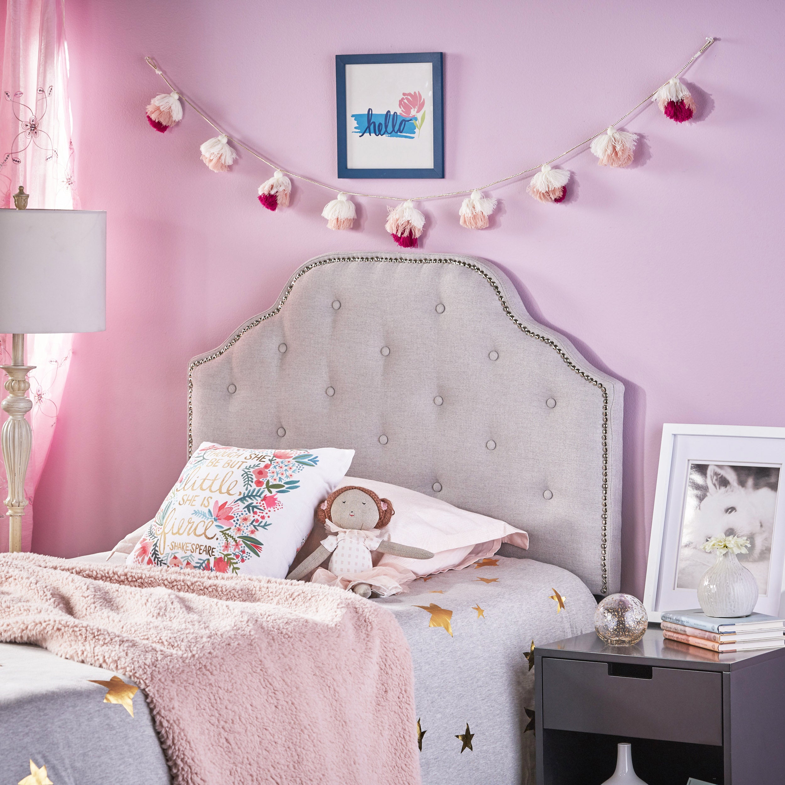 Tufted Upholstered Headboard Twin Size