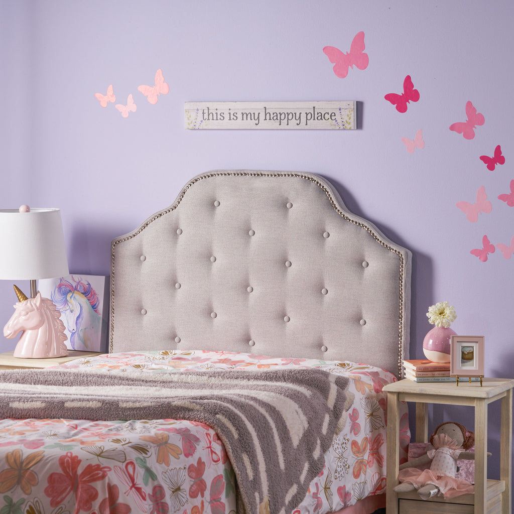 Tufted Upholstered Headboard Twin Size