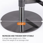 Black Titanium Stainless Steel Bar Stools
