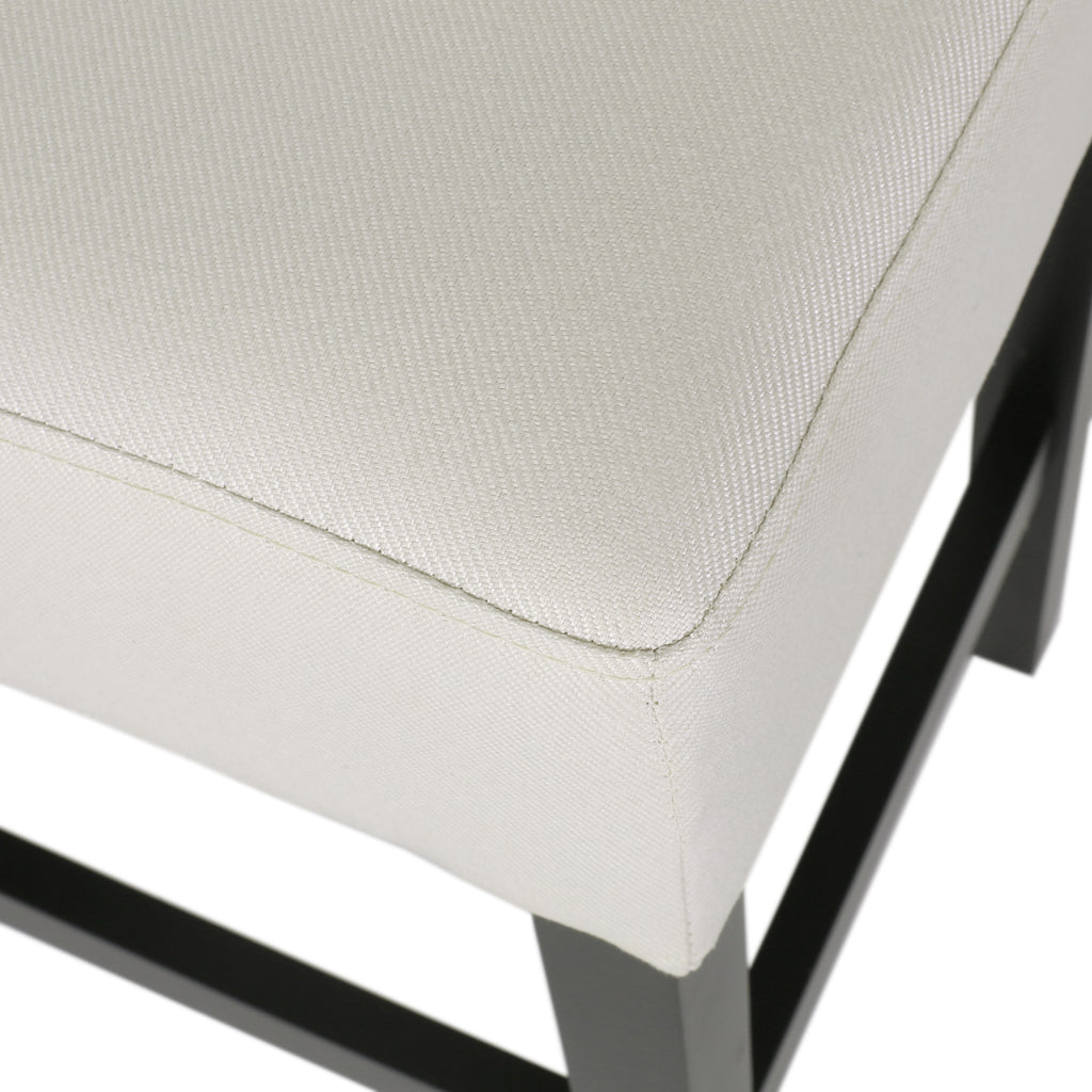 Set of 2, 26.75" Backless Fabric Counter Height Barstool
