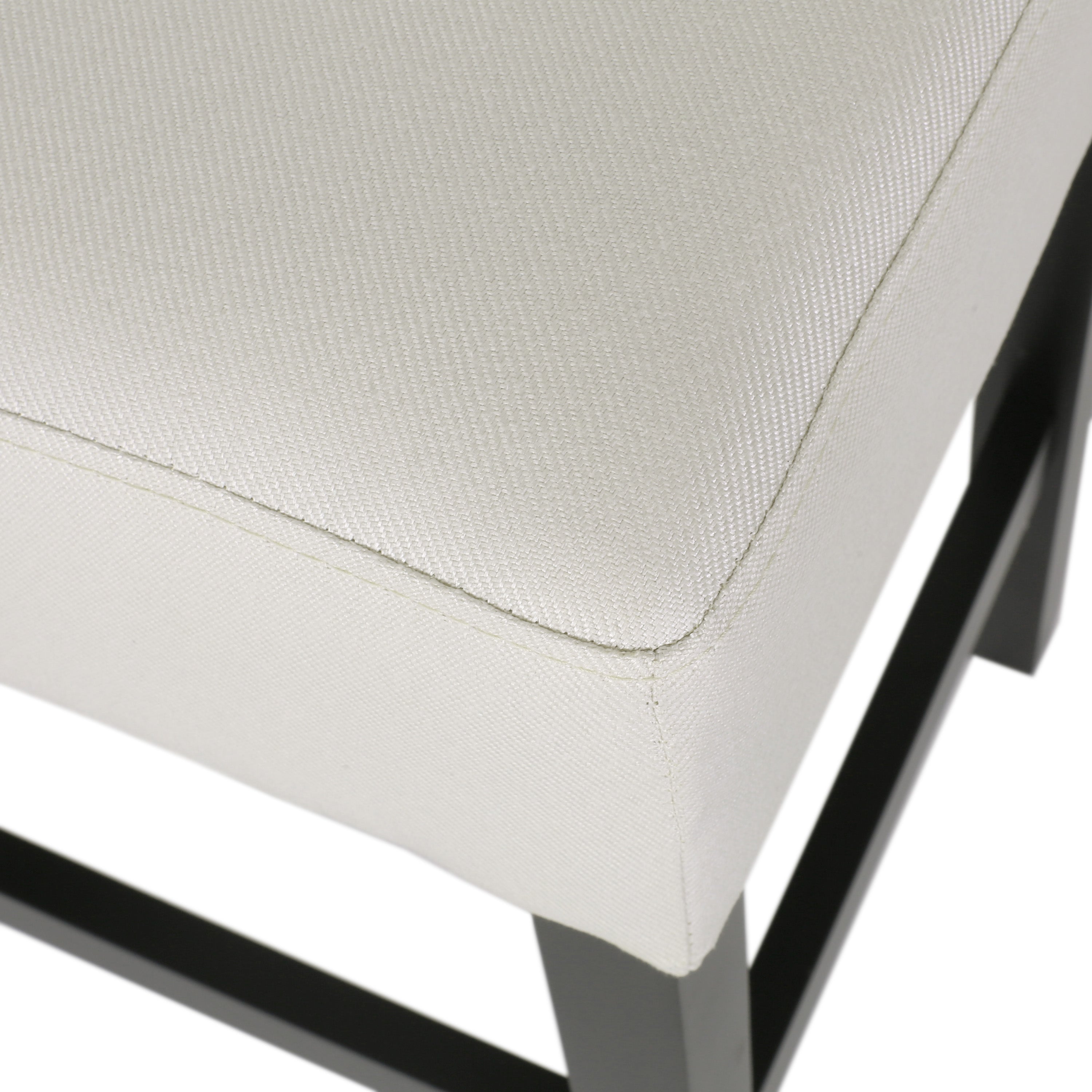 Set of 2, 26.75" Backless Fabric Counter Height Barstool