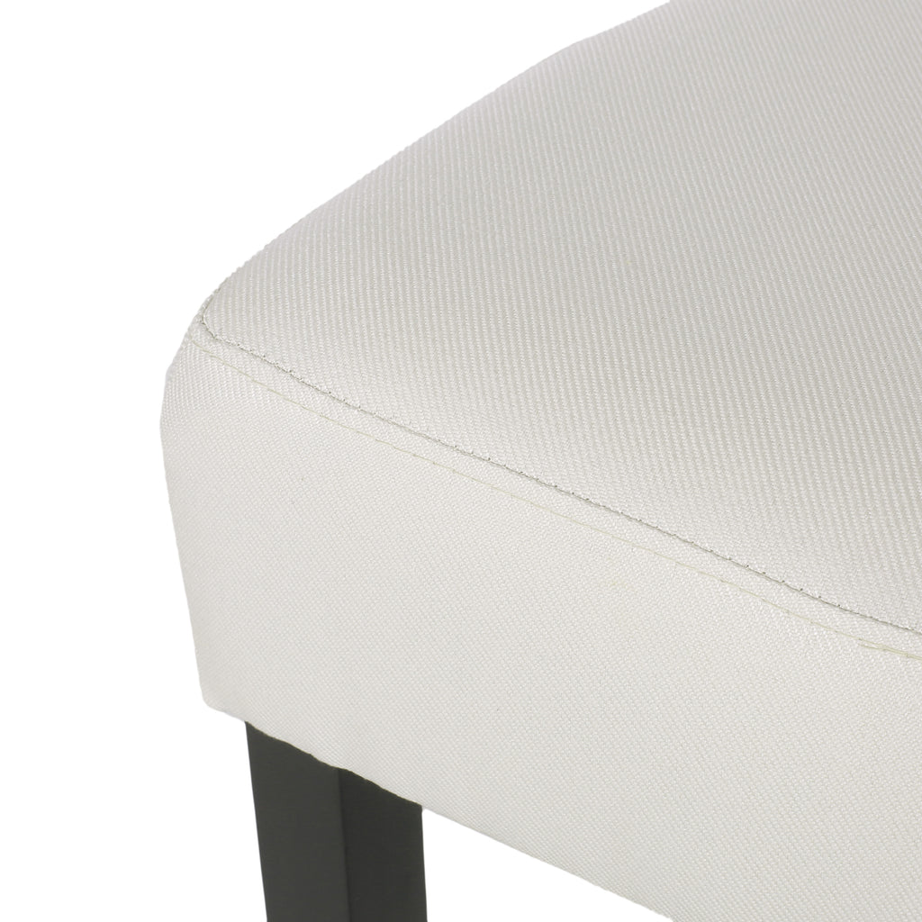 Set of 2, 26.75" Backless Fabric Counter Height Barstool