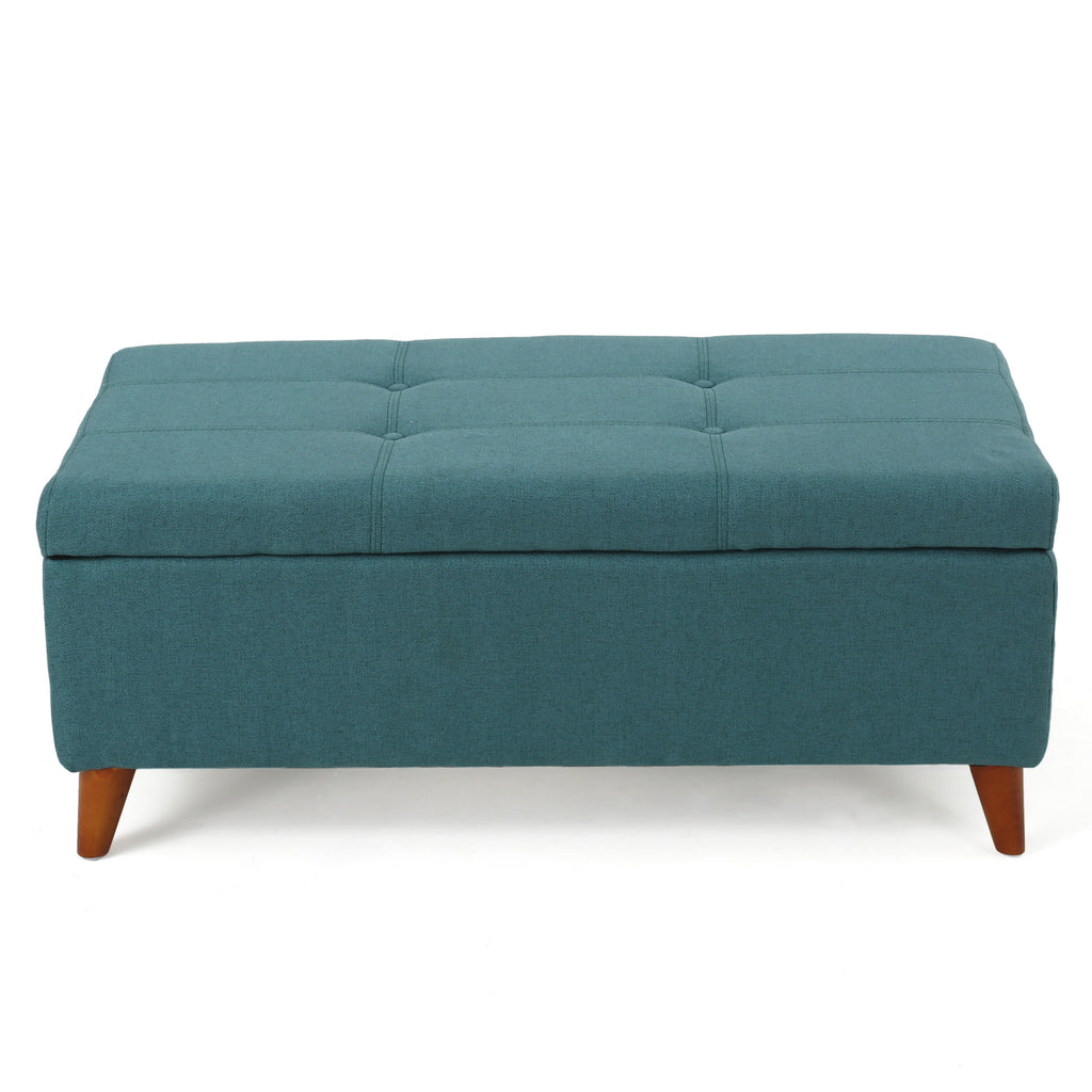 Tufted Ainsley Button Storage Ottoman Bench