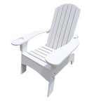 Wood Adirondack Chair with Umbrella Hole