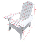 Wood Adirondack Chair with Umbrella Hole