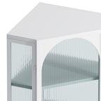 Glass Door Wall Mounted Corner Cabinet