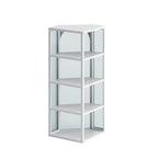 Glass Door Wall Mounted Corner Cabinet