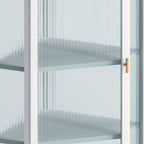 Glass Door Wall Mounted Corner Cabinet