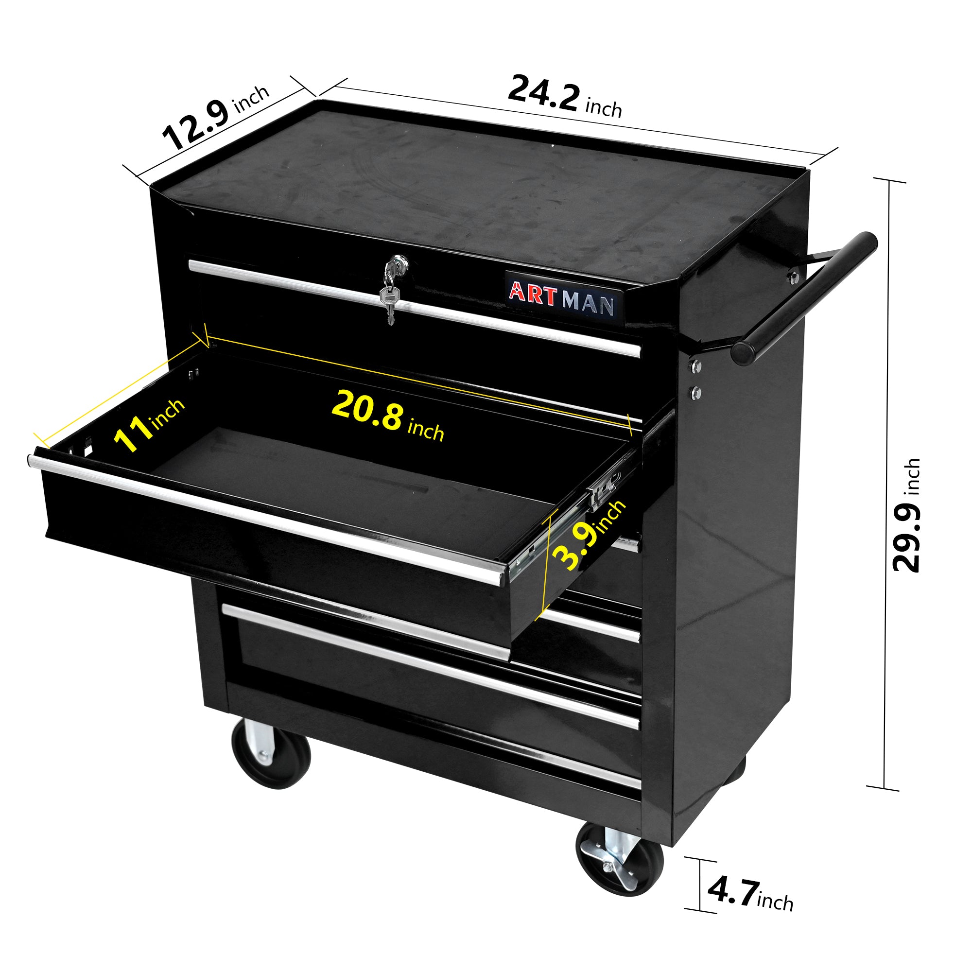 5 Drawer Tool Chest, Tool Storage Cabinet