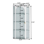 Glass Door Wall Mounted Corner Cabinet