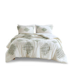 Full/Queen 3 Piece Cotton Blend Chenille Comforter Set