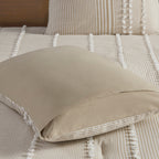 King 3 Piece Cotton Yarn Dyed Comforter Set