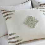 Full/Queen 3 Piece Cotton Blend Chenille Comforter Set