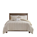 Full/Queen 3 Piece Cotton Yarn Dyed Comforter Set
