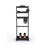 Accent Portable Garment Rack, Clothes Valet Stand with Storage Organizer