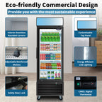 ORIKOOL Glass Door Merchandiser Refrigerator