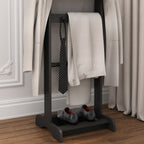 Accent Portable Garment Rack, Clothes Valet Stand with Storage Organizer