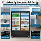 Orikool Glass Door Merchandiser Refrigerator 44.7 Cu.ft