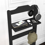 Accent Portable Garment Rack, Clothes Valet Stand with Storage Organizer